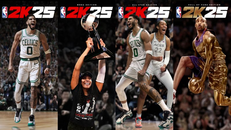 Gli atleti protagonisti delle copertine di NBA 2K25