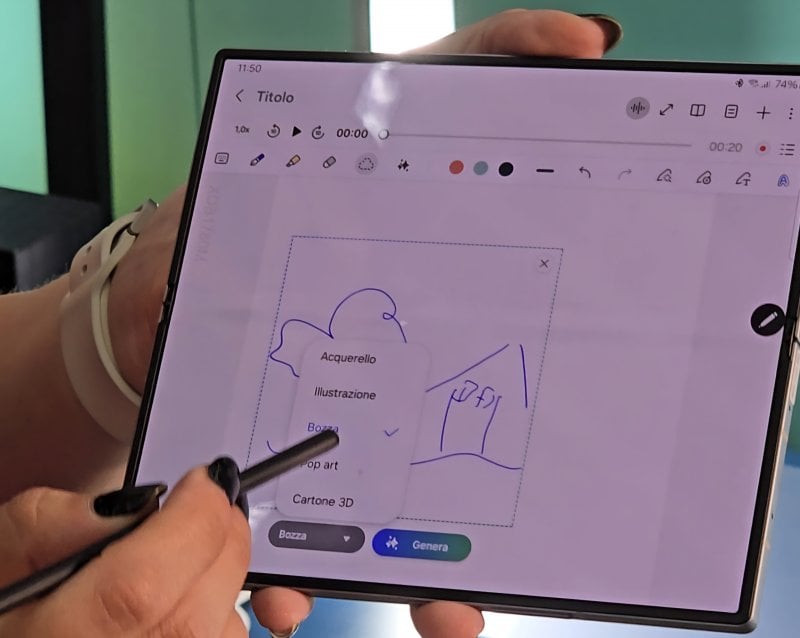 Galaxy AI lets you create personalized and original images from a simple sketch