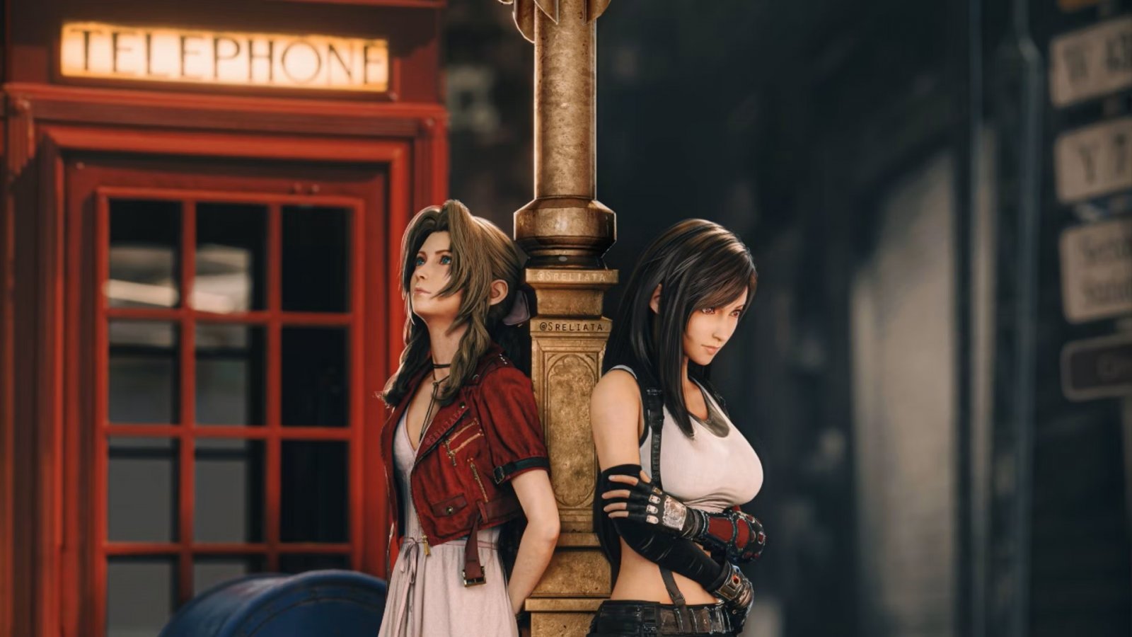 Aerith e Tifa in Final Fantasy VII Rebirth