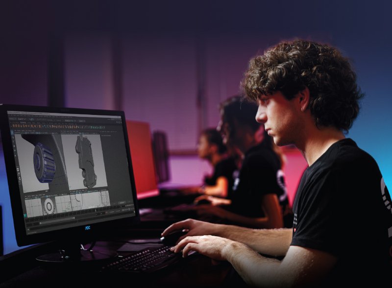 Uno dei computer del SAE Institute