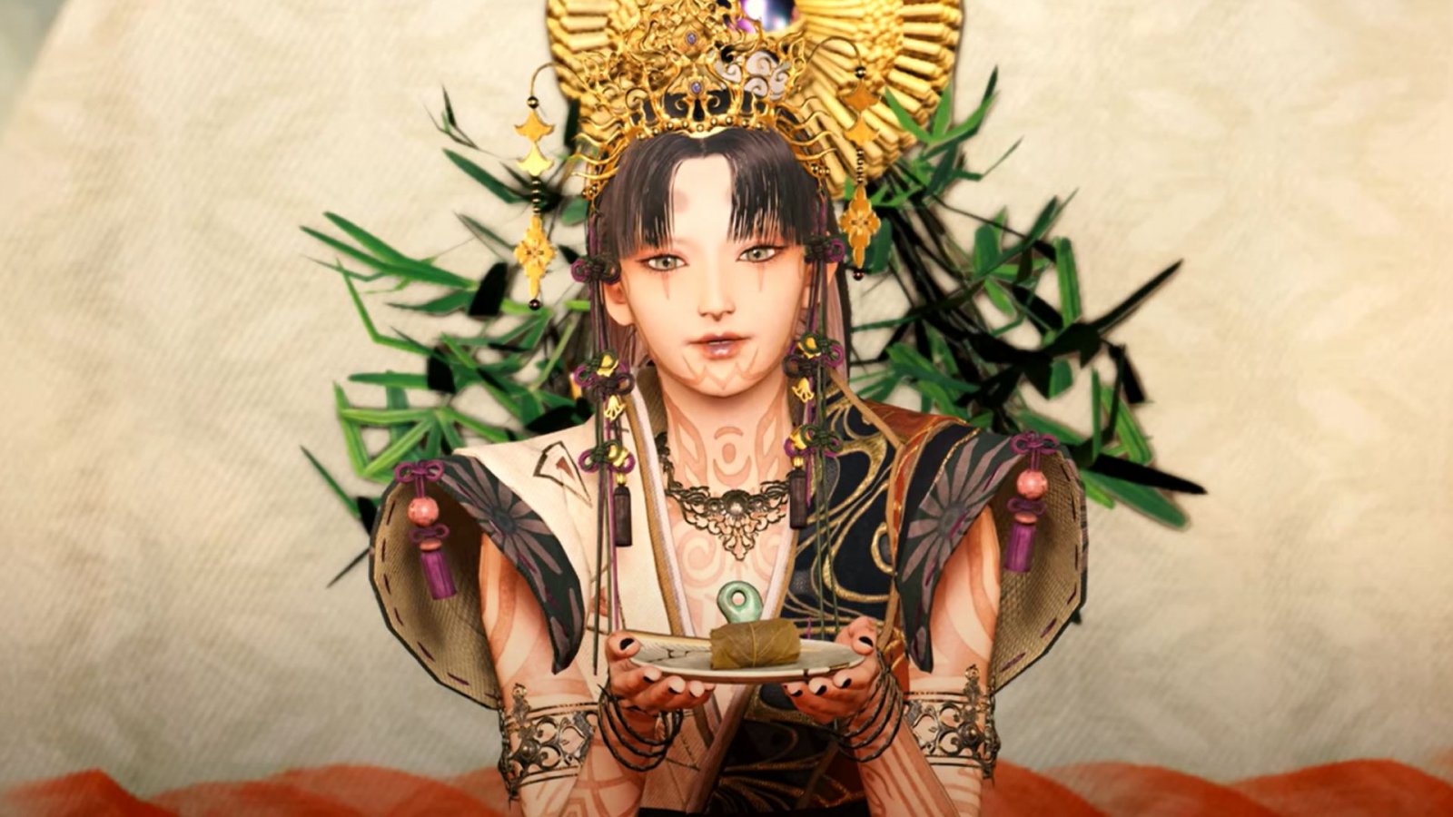 Uno dei personaggi di Kunitsu-Gami: Path of the Goddess