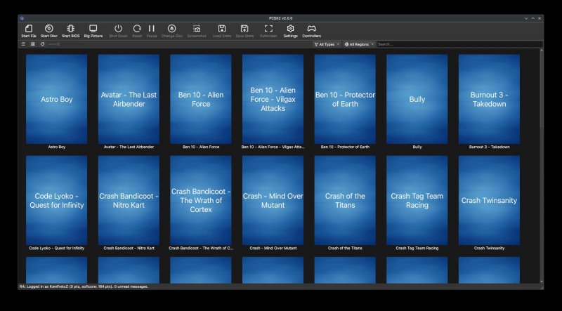 La nuova interfaccia grafica del PCSX2 La nuova interfaccia grafica del PCSX2