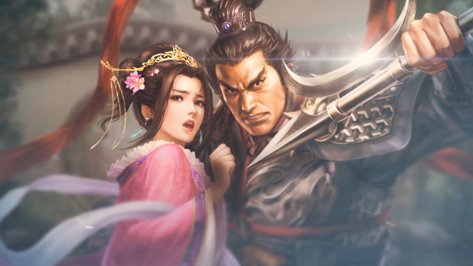 Lu Bu e consorte in Romance of the Three Kingdoms 8 Remake