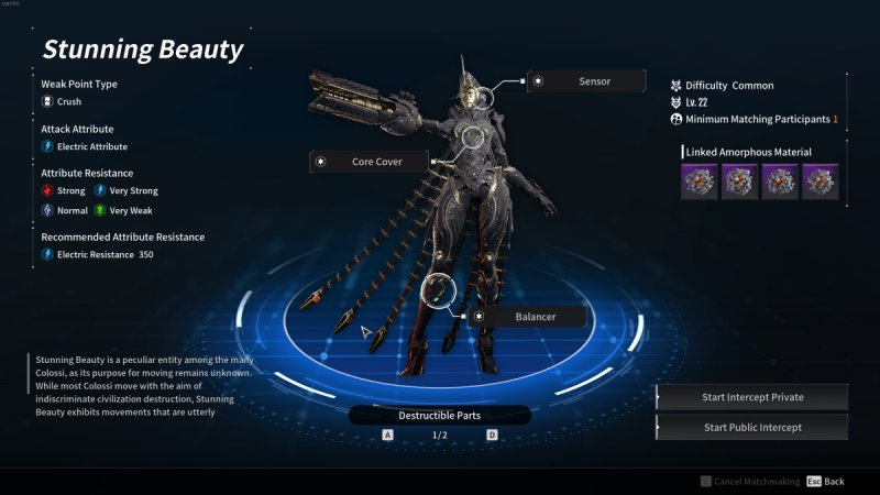 Stunning Beauty è uno dei primi grandi boss che si affrontano nel gioco ed è una vera sfida da completare se non si è abbastanza alti di livello