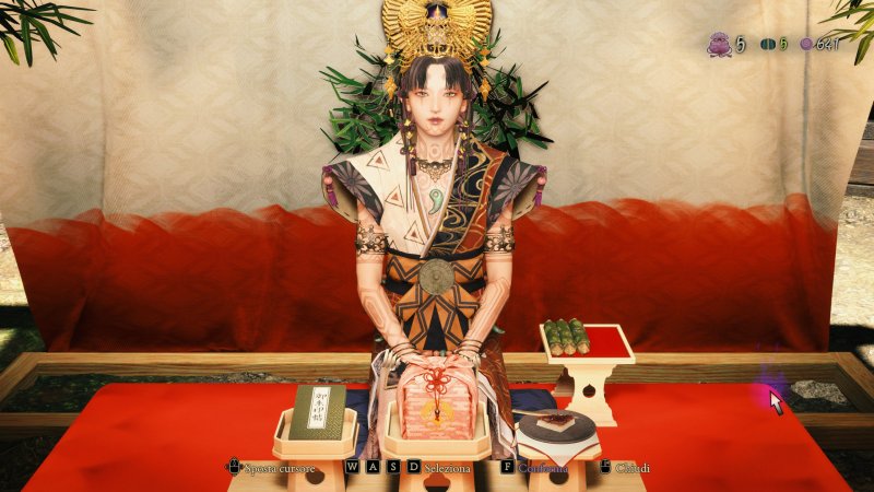 La splendida Yoshiro, colei che permette a Soh di esistere, nella sua tenda