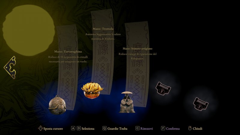 Ecco alcuni talismani che potremo equipaggiare durante il gioco