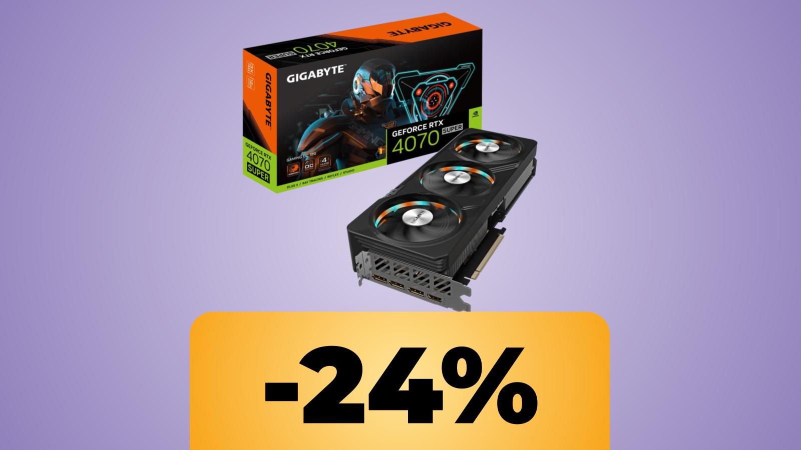 Gigabyte GeForce RTX 4070 Super Gaming OC in offerta per il Prime Day di Amazon