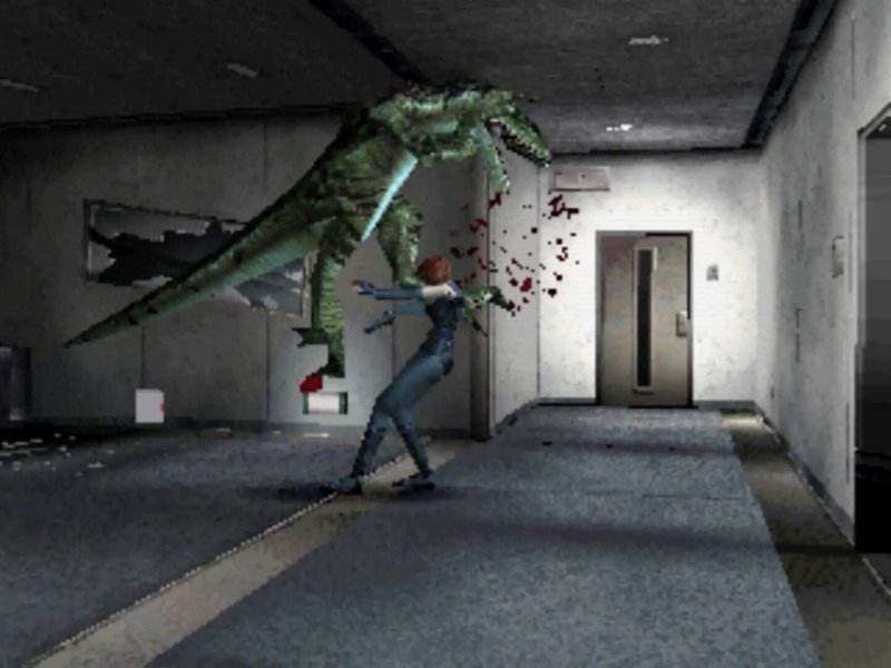 Dino Crisis è un videogioco molto difficile, ed è facile cadere in un'imboscata... Dino Crisis è un videogioco molto difficile, ed è facile cadere in un'imboscata...