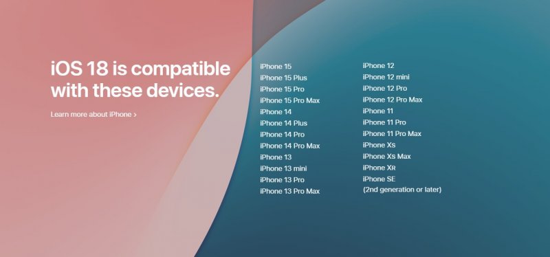 La lista dei dispositivi compatibili con iOS 18 La lista dei dispositivi compatibili con iOS 18