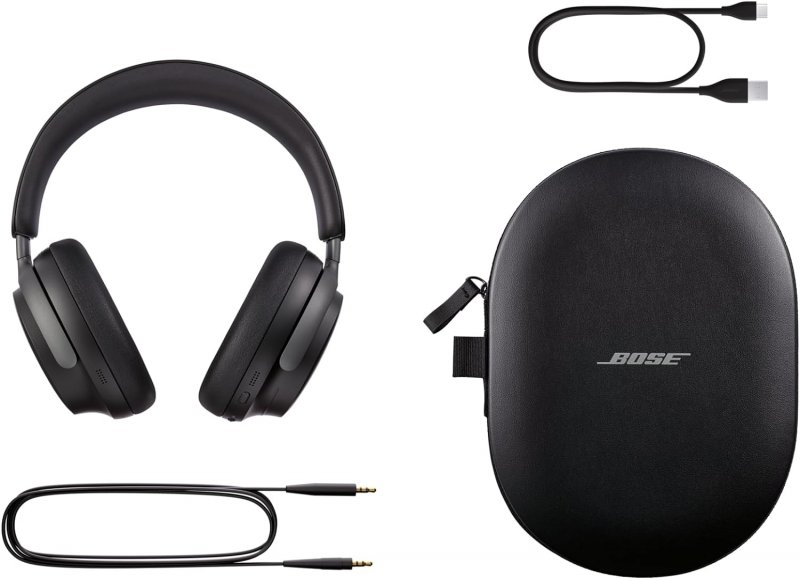 Il contenuto della confezione di Bose QuietComfort Ultra Il contenuto della confezione di Bose QuietComfort Ultra