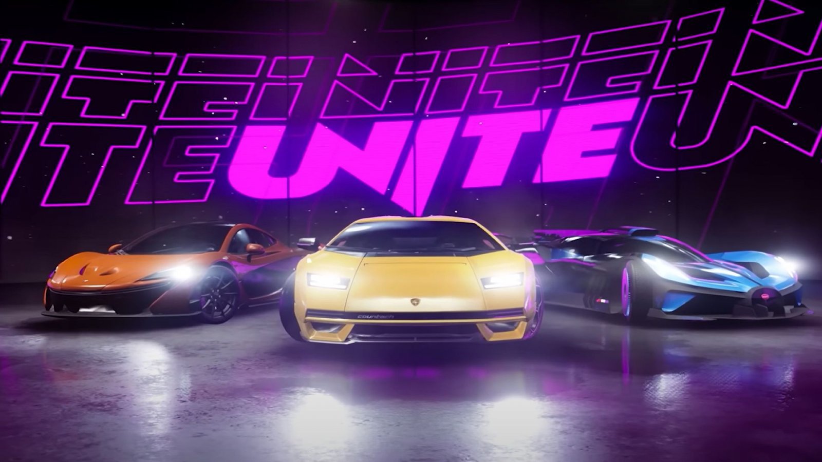 Tre delle vetture di Asphalt Legends Unite