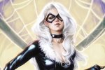 Il cosplay di Black Cat da Lada Lyumos tiene in braccio un bellissimo gatto - Notizia