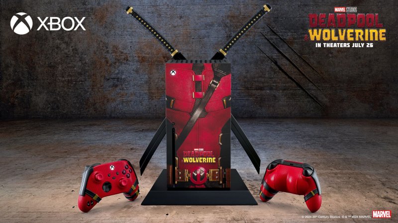 Xbox Series X a tema Deadpool & Wolverine