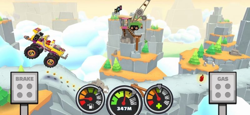 Una scena di gameplay di LEGO Hill Climb Adventures