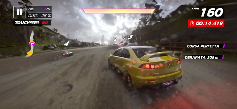 Una delle spettacolari derapate di Asphalt Legends Unite