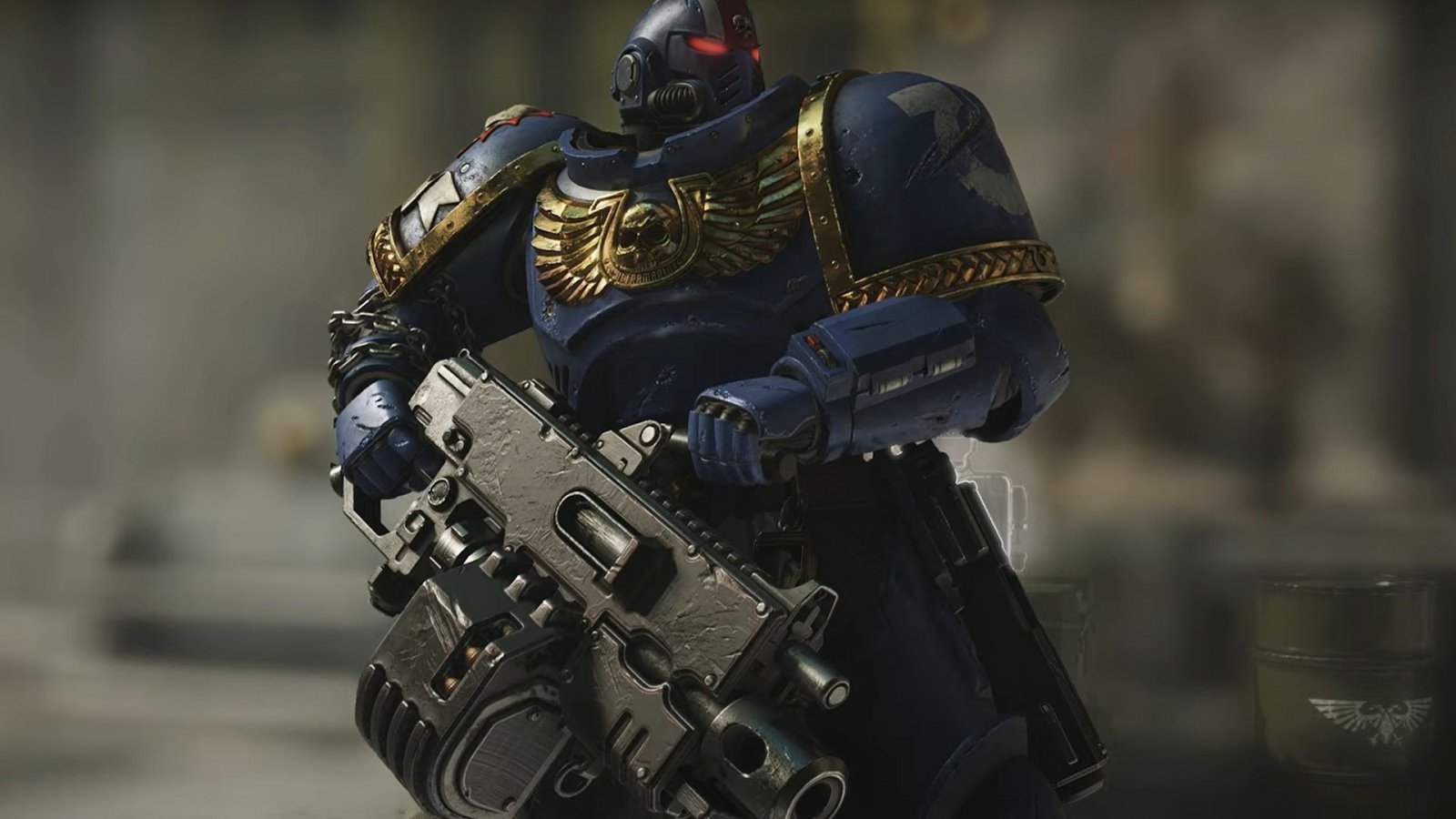 Uno degli Ultramarine di Warhammer 40.000: Space Marine 2