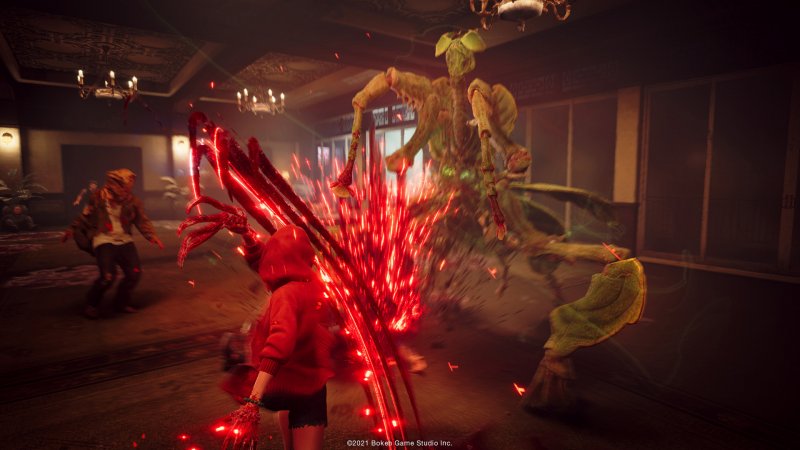 Uno scontro con una creatura mostruosa