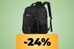 Lo zaino Puslom di grandi dimensioni (55 L) con tasca per laptop è in offerta a tempo su Amazon - Notizia