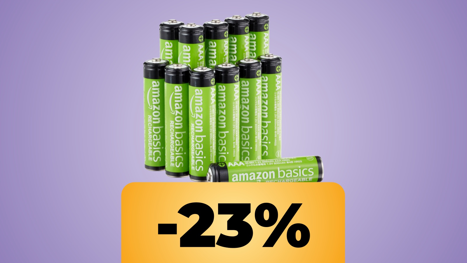 Batterie AAA ricaricabili e lo sconto di Amazon sotto al centro