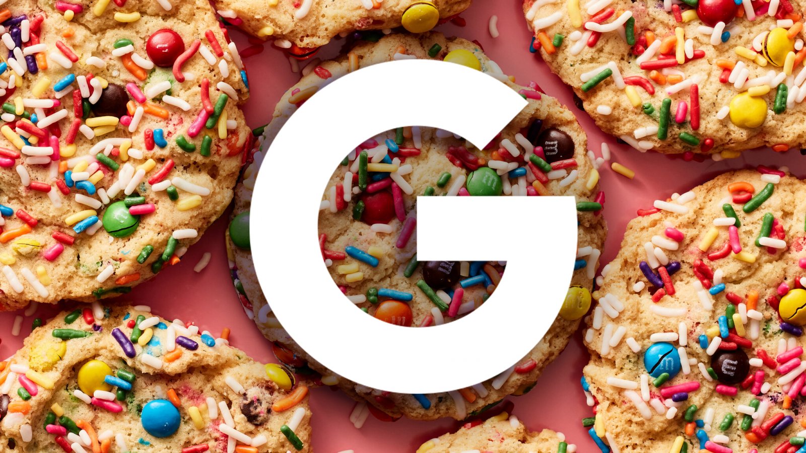 Il logo Google su dei biscotti colorati