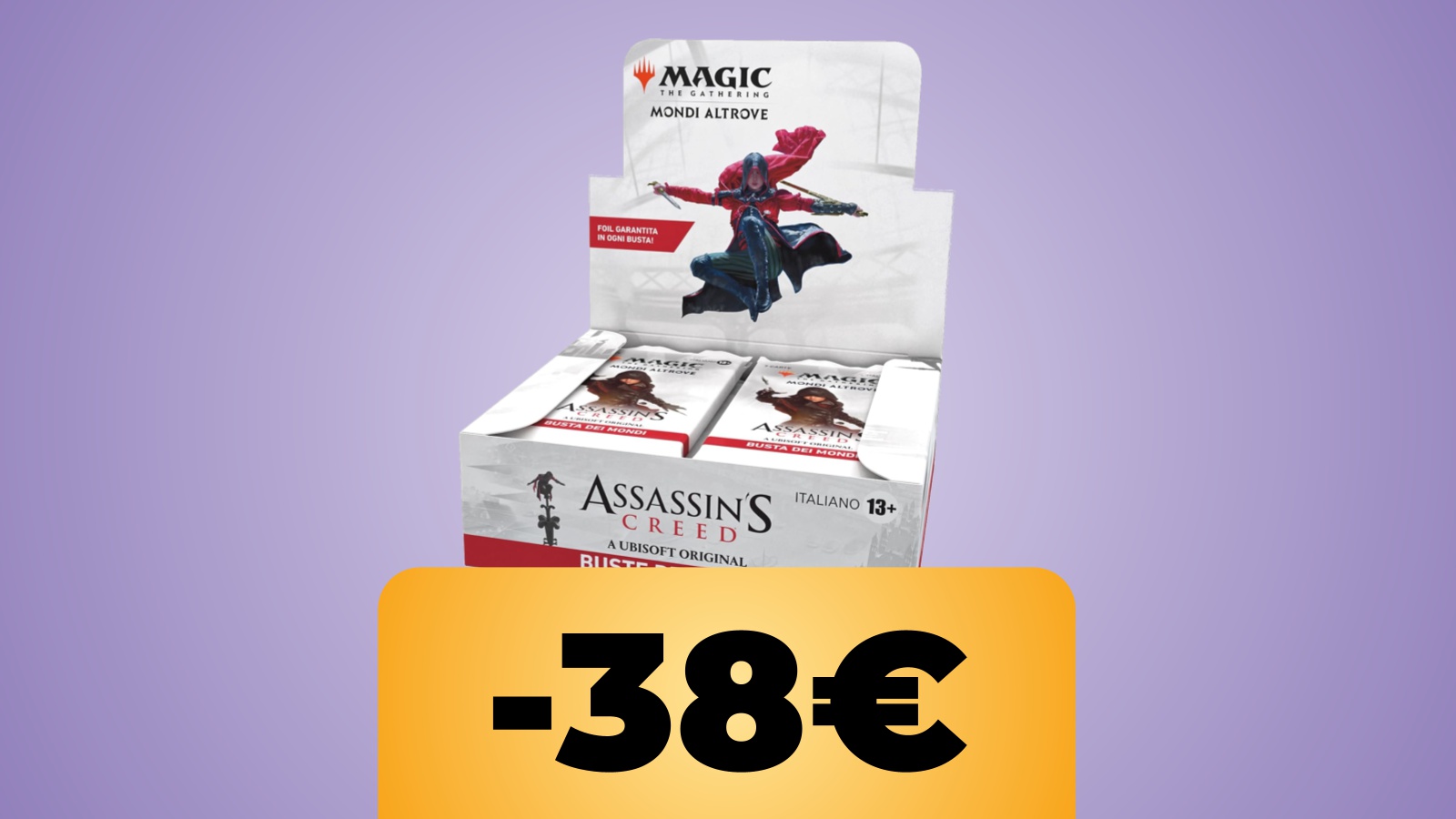 Set di buste di Magic a tema Assassin's Creed e sotto lo sconto di Amazon