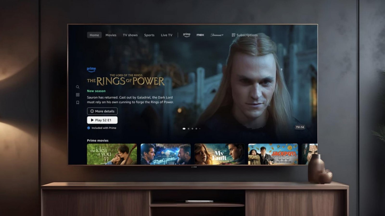 La nuova interfaccia di Prime Video