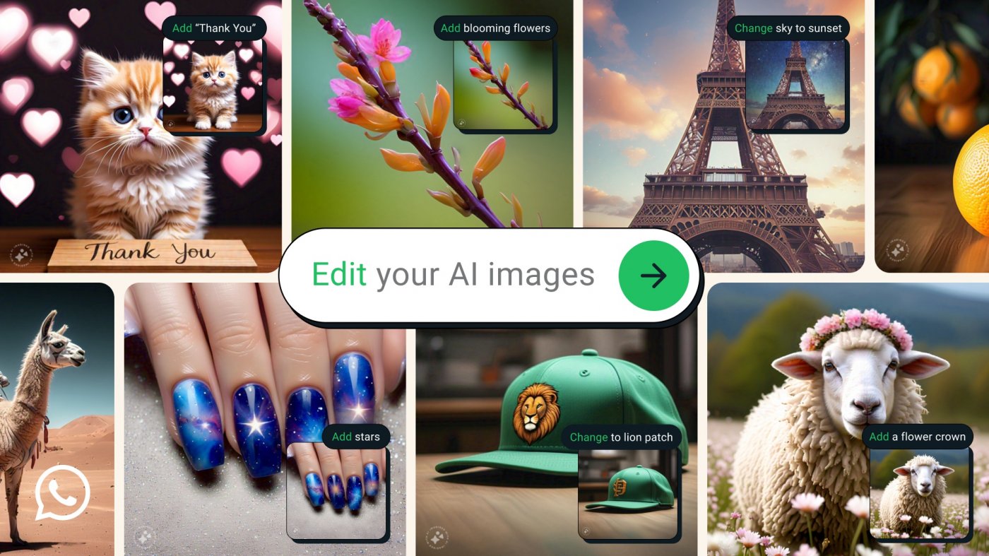 Immagina Modifica, la nuova funzione Meta AI su WhatsApp