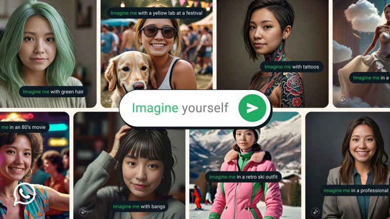 Immagina me stesso, la nuova funzione AI di WhatsApp Immagina me stesso, la nuova funzione AI di WhatsApp