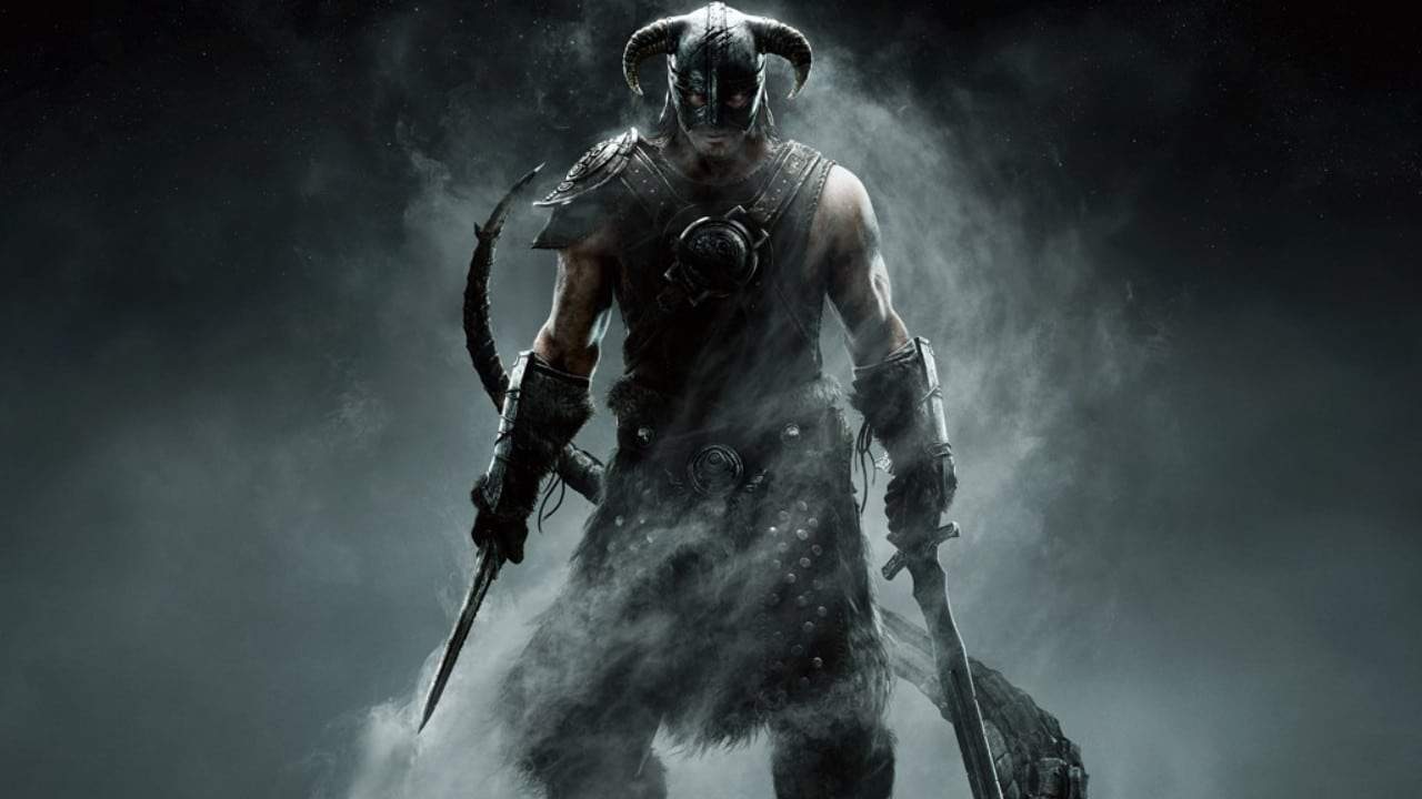 La copertina di Skyrim