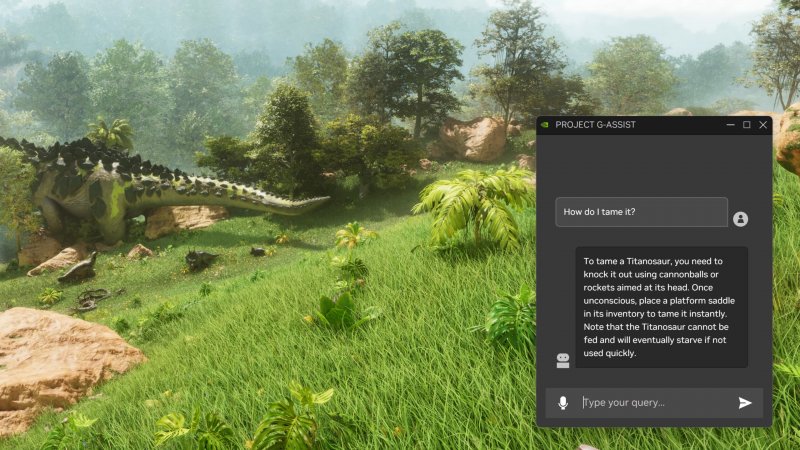 NVIDIA G-Assist alle prese con Ark NVIDIA G-Assist alle prese con Ark