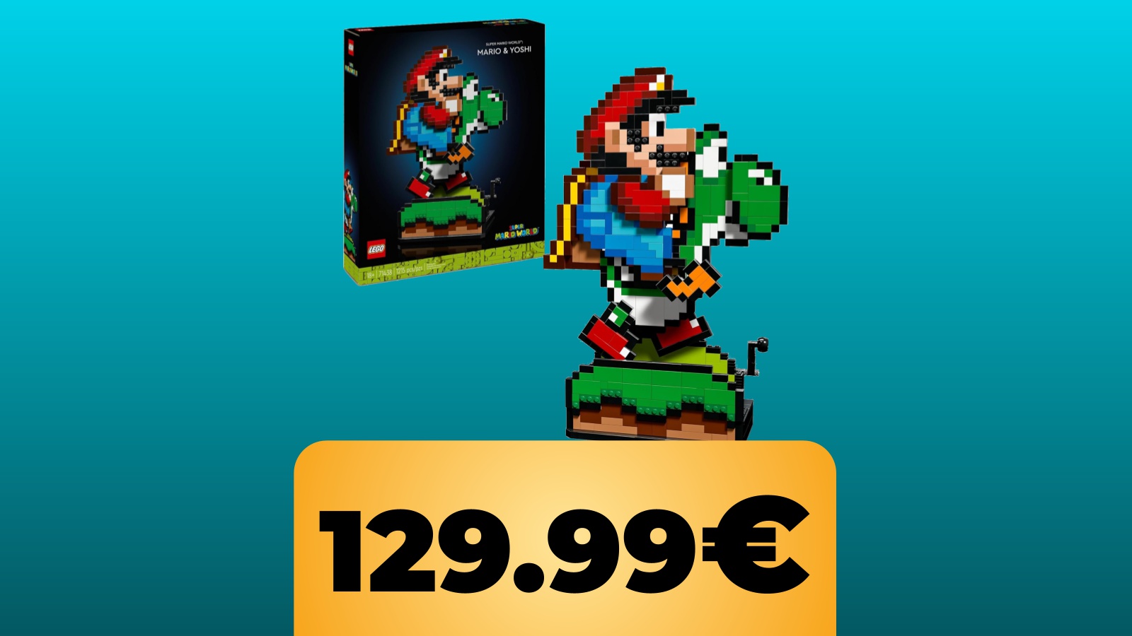 LEGO Super Mario World: Mario and Yoshi e il prezzo su Amazon