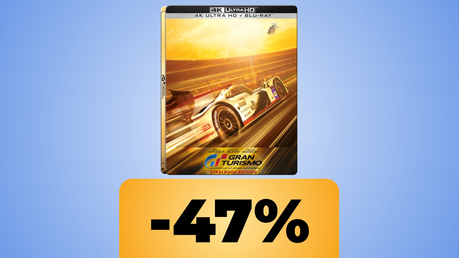 La steelbook di Gran Turismo - La Storia Di Un Sogno Impossibile e lo sconto di Amazon