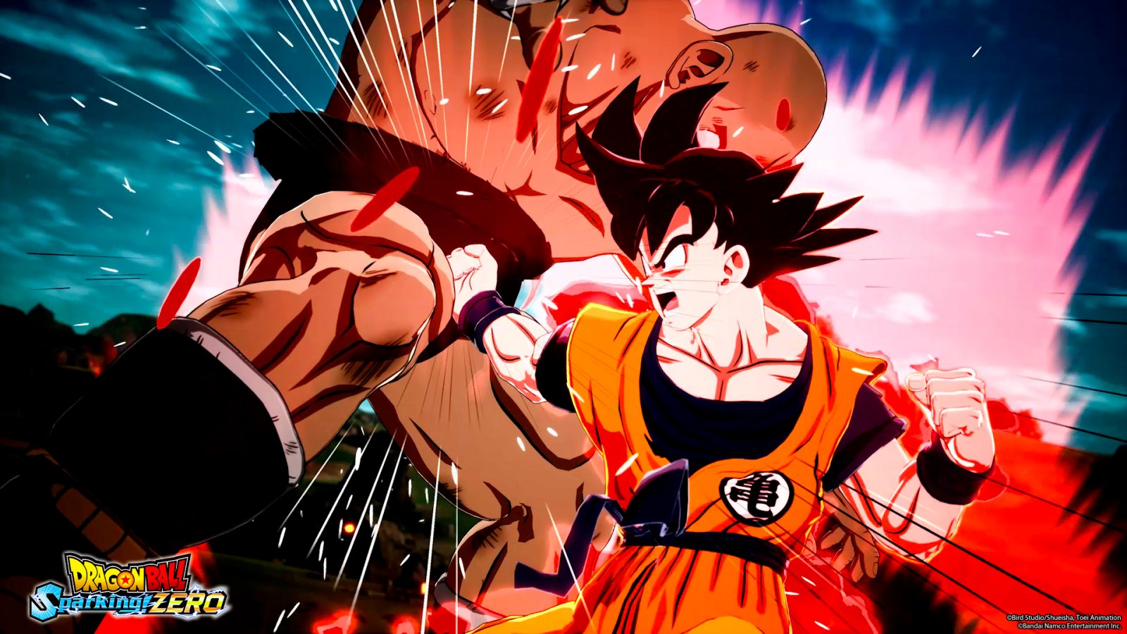 Goku affronta Napa in Dragon Ball: Sparking! Zero