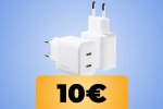 Due caricatori con doppia presa USB-C al prezzo di uno su Amazon Italia - Notizia