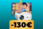 Il Proiettore Wimius in Full HD con Android TV integrato e treppiedi ha un triplo sconto su Amazon - Notizia