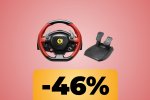 Il volante da corsa Thrustmaster Ferrari 458 Spider con pedaliera è ora al prezzo minimo storico su Amazon - Notizia