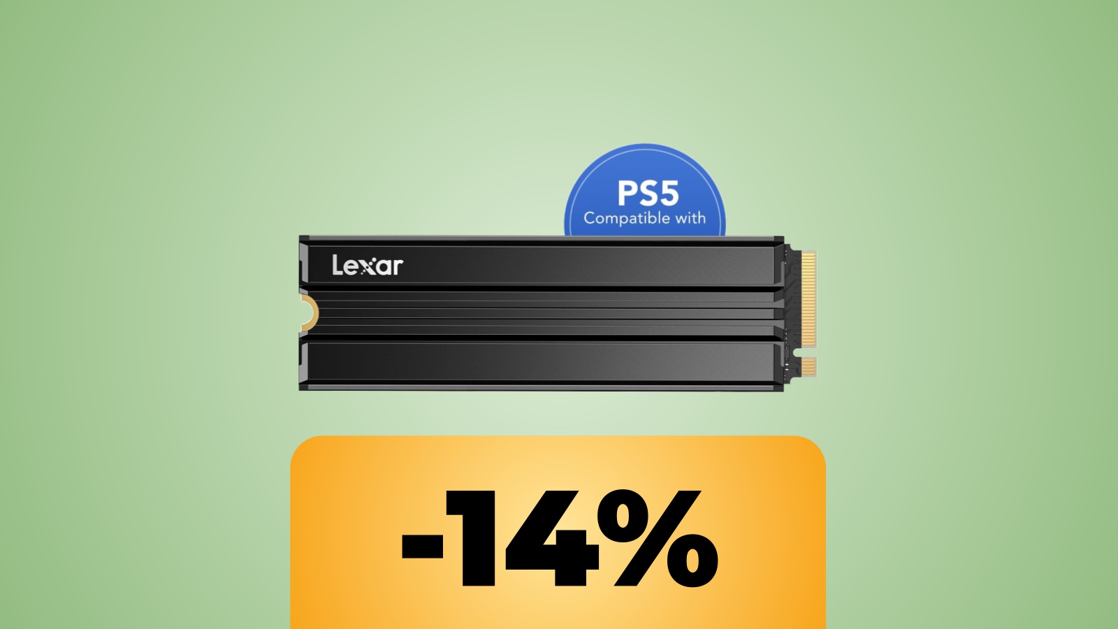 SSD Lexar NM790 con dissipatore di calore con sotto lo sconto di Amazon