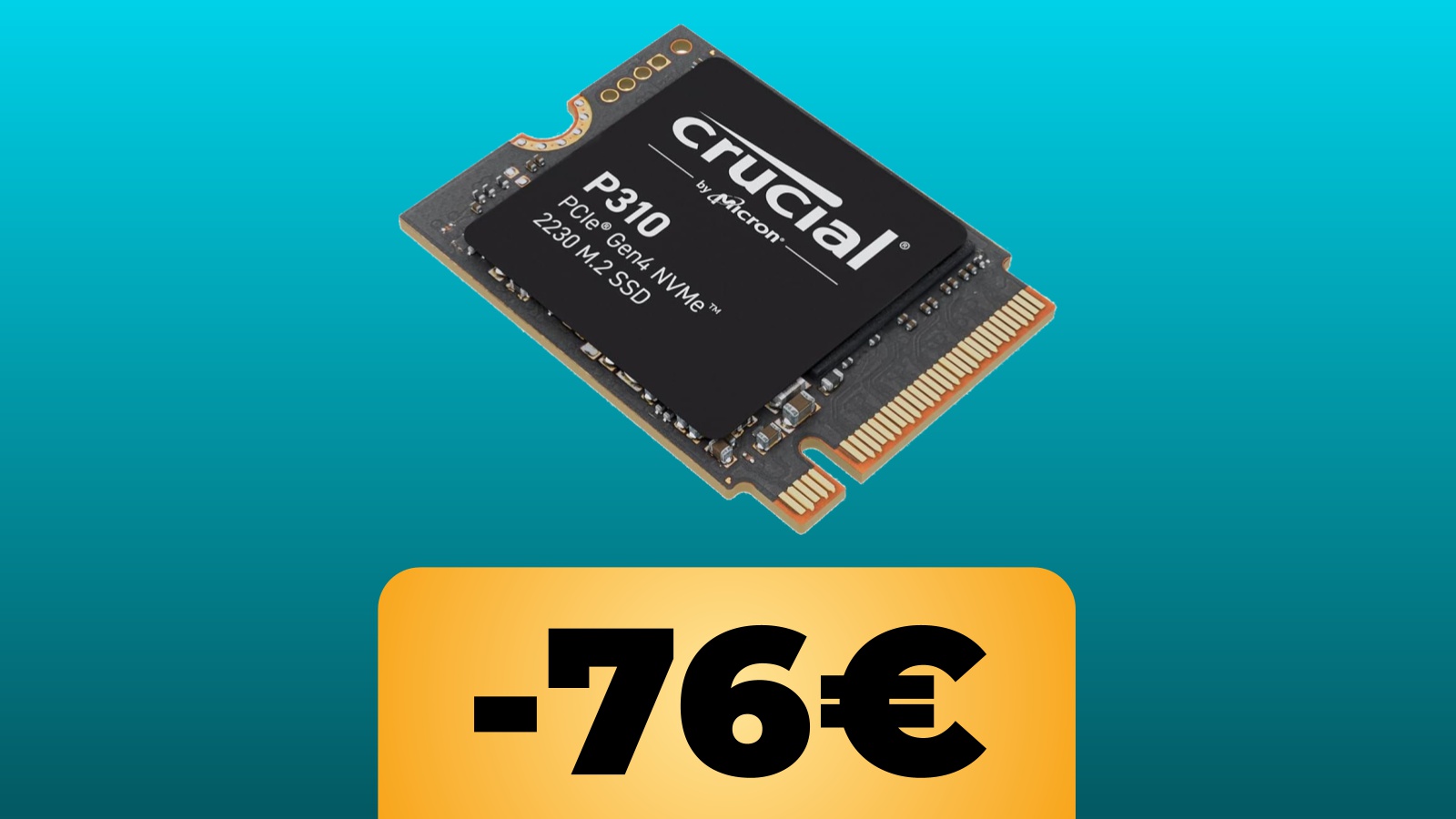 Crucial P310 SSD 2TB e lo sconto di Amazon