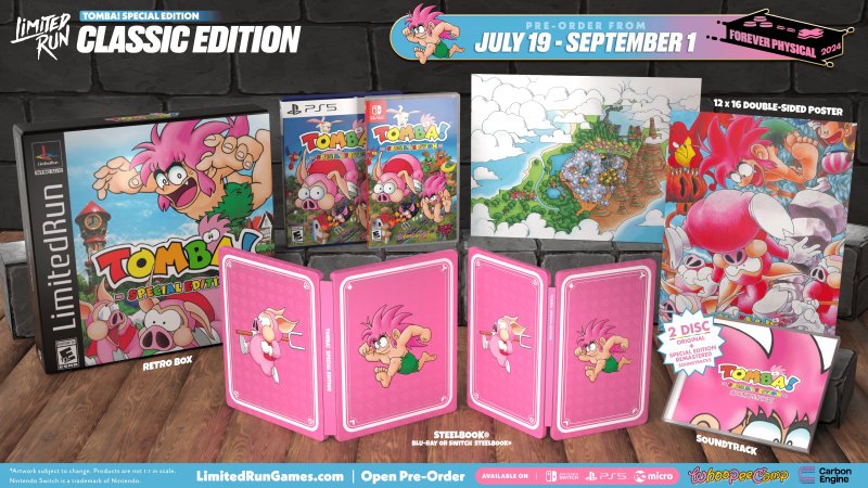 La Classic Edition di Tombi! Special Edition da Limited Run Games