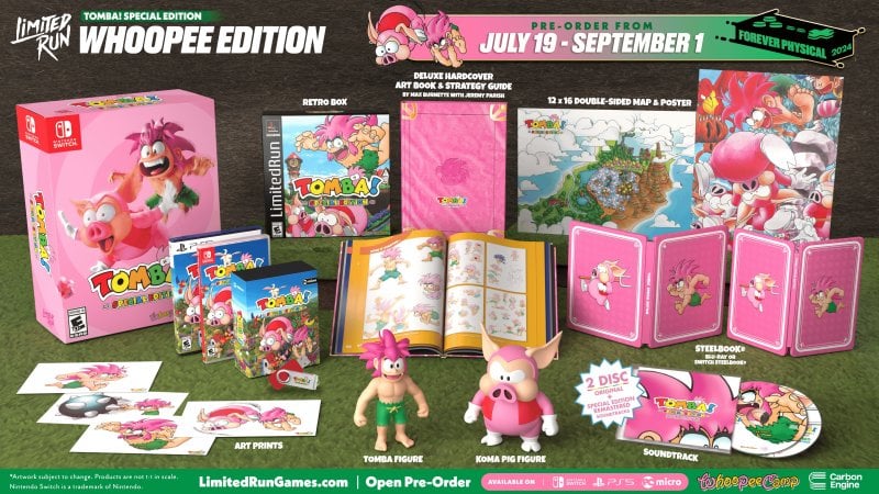 La Whoope Edition di Tombi! Special Edition da Limited Run Games