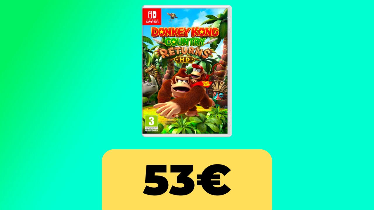 Donkey Kong Country Returns HD, prenotazione al prezzo minimo garantito su Amazon Italia