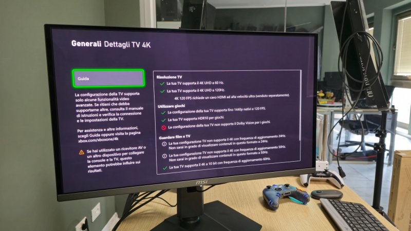I dettagli di visualizzazione su Xbox Series X|S