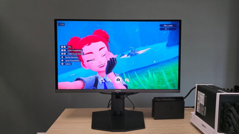 Pokémon Violetto sul monitor MSI MPG 271QRX