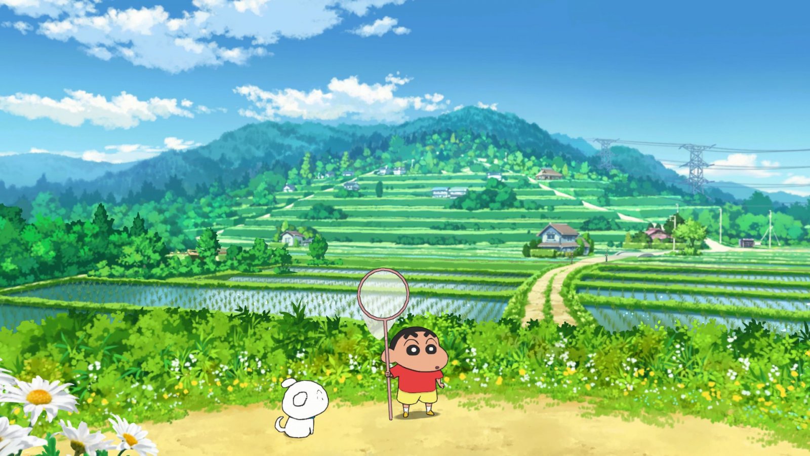 Un panorama di Shin-chan: Shiro and the Coal Town