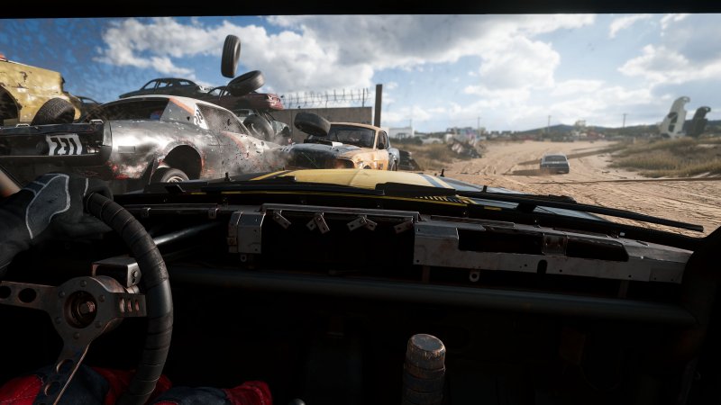 La visuale dall'abitacolo in Wreckfest 2