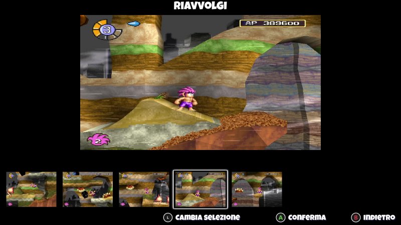 La meccanica di rewind sfrutta i 'save state' per integrare un classico riavvolgimento La meccanica di rewind sfrutta i 'save state' per integrare un classico riavvolgimento