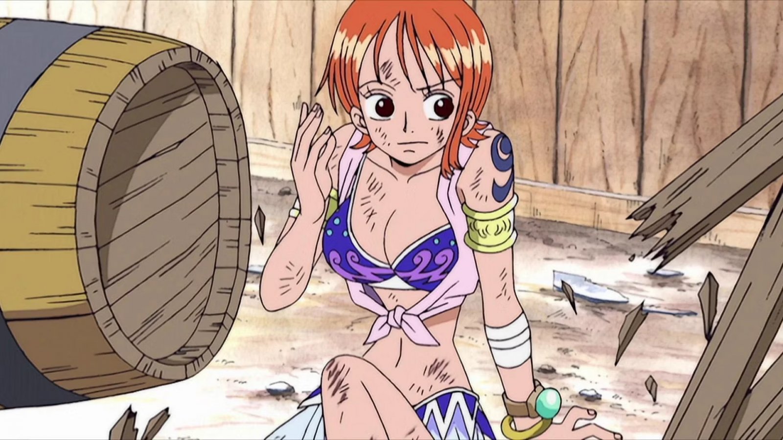 Nami con il costume di Alabasta