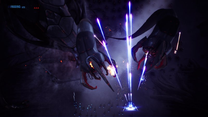 Uno degli spaventosi boss di CYGNI: All Guns Blazing