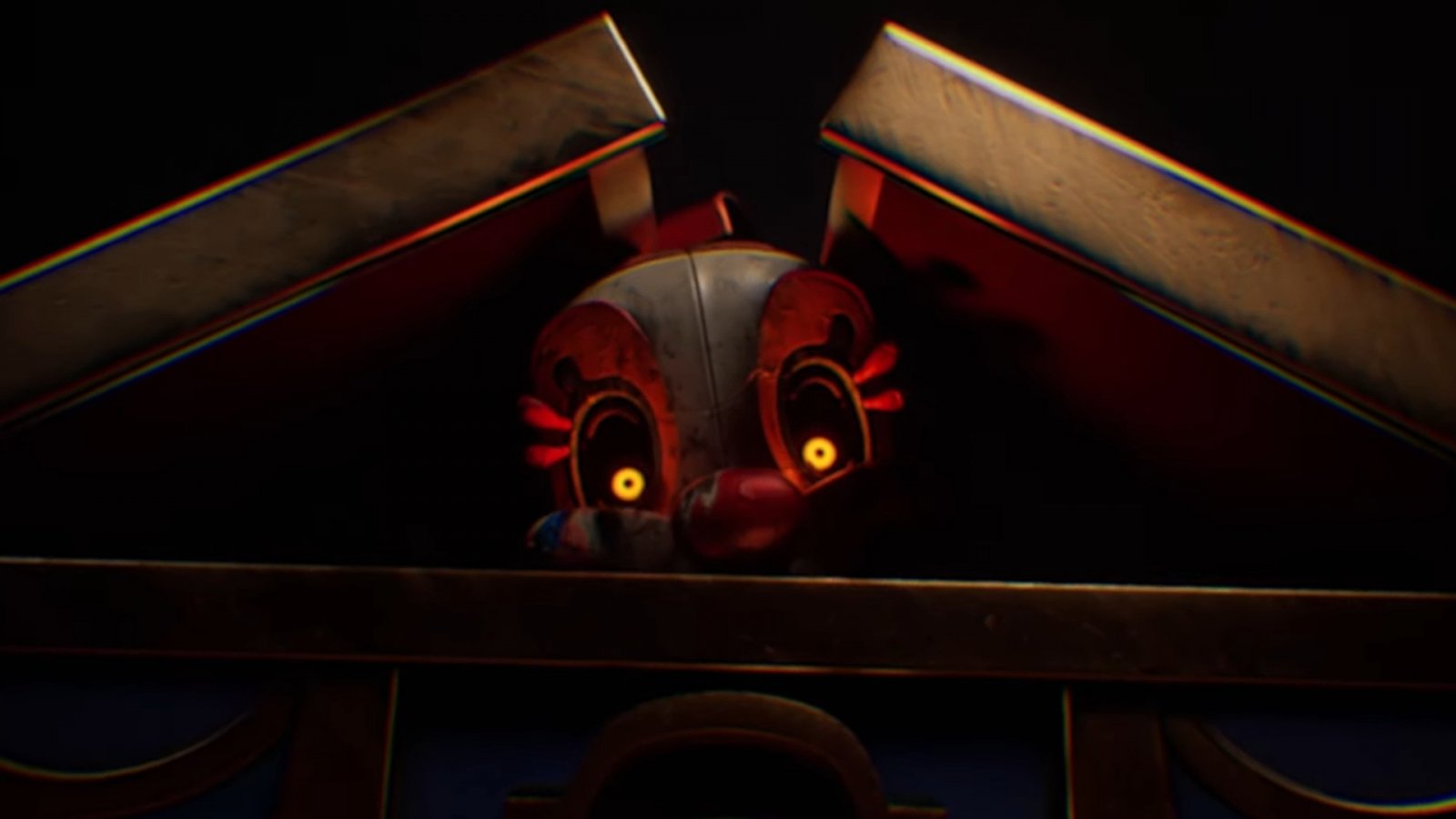 Un'immagine di Mimic dal teaser trailer di Five Nights at Freddy's: Secret of the Mimic