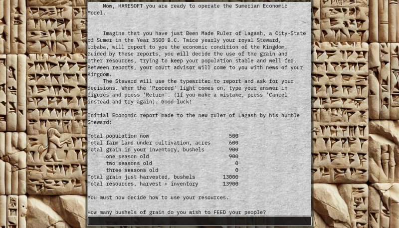 Un'immagine di The Sumerian Game